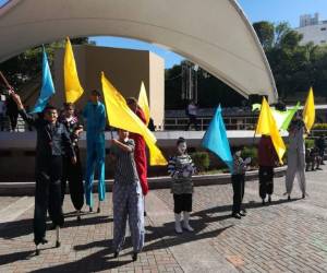 En el evento hubo la presentaciones de música en vivo, la música de marimba fue muy aplaudida por los presentes.