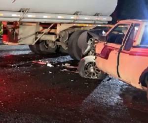 El accidente en la carretera CA-5, sector El Balín, dejó una mujer fallecida y dos personas heridas en Santa Cruz de Yojoa.