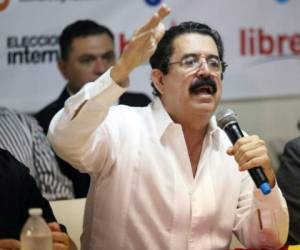El exmandatario Manuel Zelaya Rosales asegura que las amenazas a muerte e insultos que recibió a través de Twitter son objeto del oficialismo, foto: El Heraldo/Noticias de Honduras/El Heraldo Honduras.