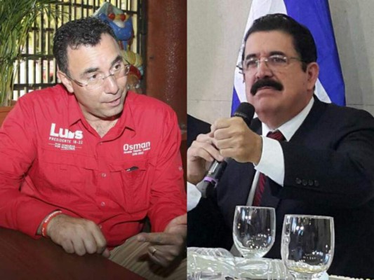 Luis Zelaya, presidente del Consejo Central Ejecutivo del Partido Liberal y Manuel Zelaya Rosales, coordinador de Libre.
