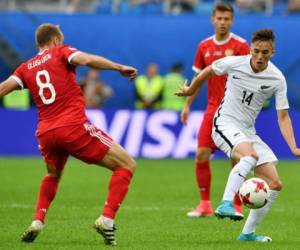 Rusia se impuso 2-0 a Nueva Zelanda en el primer partido de la Copa Confederaciones 2017. (Foto: AFP)