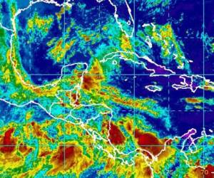 Las lluvias se registrarán en todo el territorio nacional. (Imagen cortesía del Centro Nacional de Huracanes de Miami)