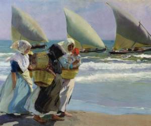 Su obra “Las tres velas”. Pocos como Sorolla para encarcelar de un modo tan elegante la luz natural.