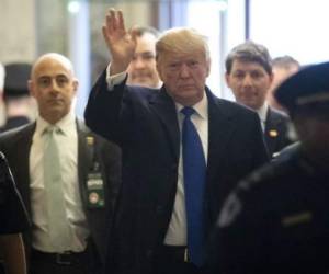 Donald Trump en el Senado de Estados Unidos. Foto AFP