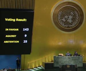 Así quedaron los resultados de votos para la adhesión de Palestina al organismo internacional.