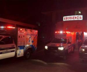 Los heridos en el incidente fueron llevados de emergencia hasta un centro asistencial en San Pedro Sula.