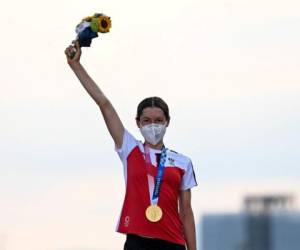 Aunque sorprendió a todos con su medalla olímpica en Tokyo 2020, Anna Kiesenhofer ya había dado muestras de ser una gran competidora a la que no se le podía subestimar y finalmente logró conseguir el tan anhelado oro olímpico. Foto: AFP