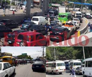 Así se observa la capital de Honduras por el paro nacional de transporte. Foto: EL HERALDO