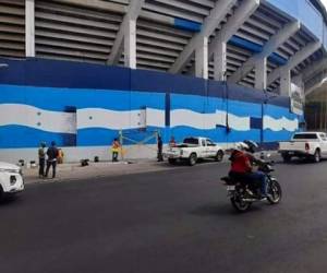 Así está quedando el Estadio Nacional tras recibir mantenimiento previo a la toma de posesión.