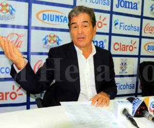 Jorge Luis Pinto, entrenador nacional de la Selección de Honduras.