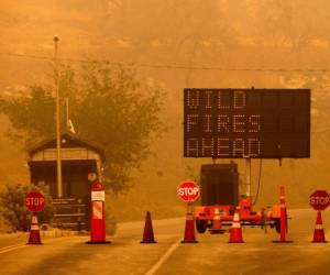 Los fuegos están entre los últimos de un largo verano en el que las llamas han arrasado más de 9.065 kilómetros cuadrados (3.500 millas cuadradas) de terreno en California, destruyendo cientos de viviendas.