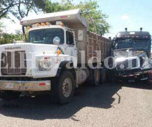 Esta rastra estuvo a punto de ocasionar otra tragedia a menos de 24 horas del accidente en salida al sur de Tegucigalpa (Foto: El Heraldo Honduras/ Noticias de Honduras)