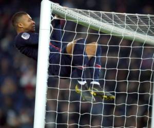 Kylian Mbappé del Paris Saint-Germain durante el partido de la liga francesa ante Montpellier, el miércoles 20 de febrero de 2019. (AP Foto/Francois Mori)