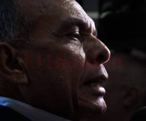 El expresidente de Honduras, Porfirio Lobo Sosa, llegó este martes a la Corte Suprema de Justicia. AFP