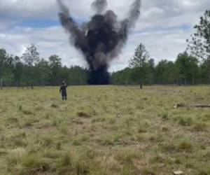 A inicios del corriente mes, esta institución destruyó nueve narcopistas en Olancho.