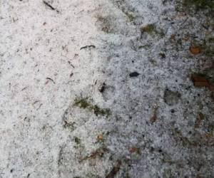 En Azacualpa, Intibucá, llovió con granizo. Foto captura