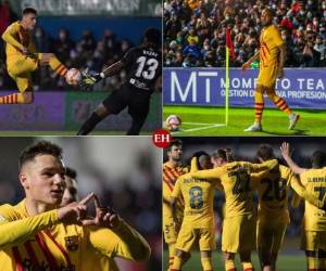 Barcelona de Xavi Hernández logró meterse a octavos de la Copa del Rey tras remontar ante Linares. Repasa las mejores imágenes del encuentro.