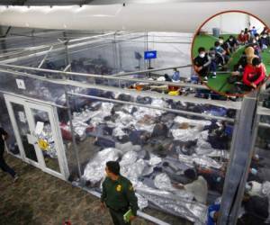El informe de la embajada de Honduras en Estados Unidos revela que la mayoría de menores detenidos están en EEUU y en menor cantidad otro grupo de niños se ubica en México. Foto: AP.
