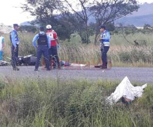 Marvin González y Janessy Torres son los nombres de las víctimas en la carretera CA-5. Foto: Alex Pérez/EL HERALDO.