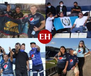 En una noche que promete ser histórica, la afición motagüense se volcó desde muy tempranas horas de la tarde de este miércoles hacia el Estadio Nacional para alentar a su amado Motagua en el partido de ida de la final de la Liga Concacaf. Un importante número de aficionados azules ya le ponen color al coloso capitalino y no ocultan su cariño por el Mimado, el cual esperan que les regale una alegría esta noche. Fotos: David Romero | Emilio Flores | EL HERALDO