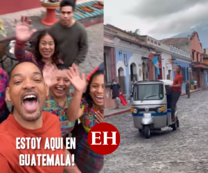 El actor y cantante llegó este viernes a la ciudad de Antigua Guatemala.
