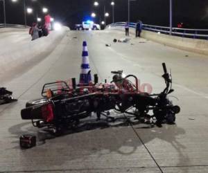 El cuerpo de la víctima quedó a varios metros del sitio de impacto. (Foto: El Heraldo)