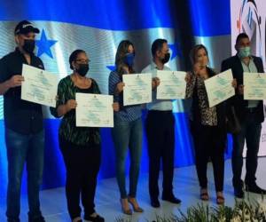 Nuevos diputados del PN recibieron sus credenciales en la fecha.