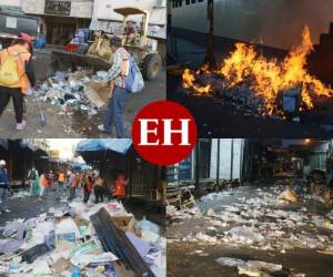 Llenas de basura amanecieron las calles de la capital después de la celebración de Año Nuevo, como un reflejo de la falta de conciencia y cultura que tanto nos hace falta. Fotos: Efraín Salgado / EL HERALDO.