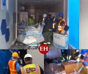 La inspección física de los 68 depósitos con los dos hospitales móviles inició este miércoles mientras personal biomédico del Ministerio Público está presente en las instalaciones portuarias.