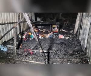 La casa quedó completamente destruida.