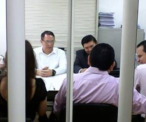 Los imputados comparecen a la audiencia de declaración de imputados.