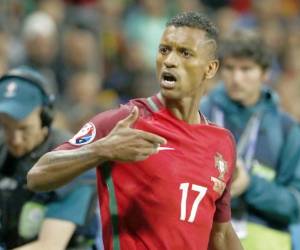 Nani abrió el marcador en el juego ante Islandia.