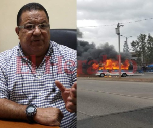 Jorge Lanza sufrió la pérdida de dos unidades de transporte, después de que un grupo de encapuchados las incendiara.