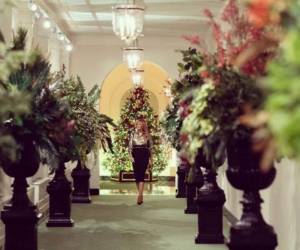 Melania supervisó la que será su última decoración ella misma. Foto: Twitter