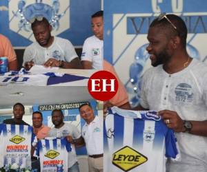 Milton Omar Tyson Nuñez, fue presentado este martes como nuevo futbolista del Victoria que actualmente milita en la Segunda División de Honduras. Fotos: El Heraldo