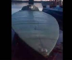 Esta es la primera vez que las autoridades salvadoreñas interceptan un sumergible de este tipo usado por los narcotraficantes para transportar droga desde Sudamérica. (Redes)