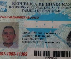 Como Ronald Alexander Blanco fue identificada la víctima.