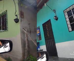 Un video muestra que casi todas las casas en Santa Bárbara tienen tapados sus contadores.
