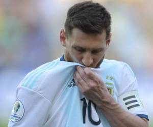 Leo Messi durante el partido de cuartos de final ante Venezuela. (AP)