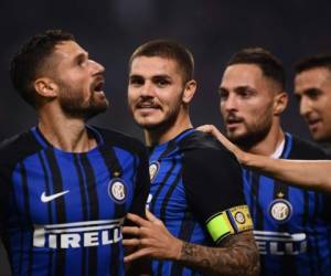 Inter y Milan se enfrentaron en la jornada 8 de la Serie A de Italia. Icardi fue la figura. (AFP)