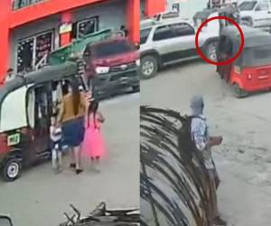 Momento en el que ocurrió el accidente que dejó una menor muerta.