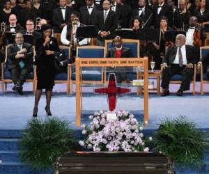 Aretha Franklin fue despedida como la reina que era. Foto: AFP