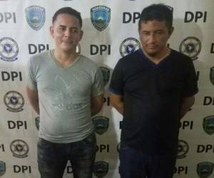 Juan Carlos Reyes Estrada y Brian Henríque González Briones, serían los supuestos autores del robo. (Foto: Cortesía Policía Nacional)