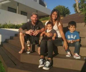 Messi y Antonella Rocuzzo son padre de dos niños, Thiago de 4 años y Mateo de un año. Foto:Instagram