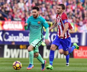 Lionel Messi anotó el gol del triunfo del FC Barcelona ante el Atlético de Madrid (Fotos: Agencias/AFP / Deportes EL HERALDO Honduras)