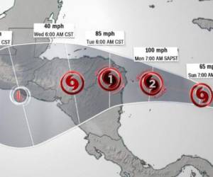 La tormenta tropical Iota golpeará Centroamérica como un gran huracán.