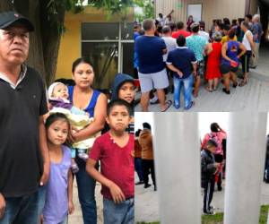 Parejas de migrantes duermen con sus hijos en carpas junto a puentes frente a Texas por semanas enteras, esperando ansiosos que llamen sus números para que puedan ingresar a Estados Unidos. FOTOS: AP