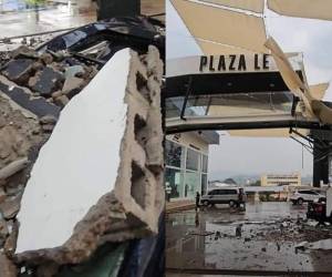 Fuertes daños materiales y la caída de grandes fragmentos de granizo dejó una tormenta registrada en horas de la tarde de este lunes en Nueva Arcadia, Copán.