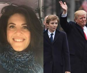 Mónica Lewinsky ha pedido que nadie se burle de Barron Trump y se unió a la defensa del pequeño que hizo Chelsea Clinton. Fotos Facebook y AFP