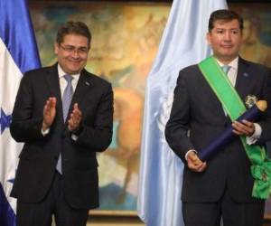 En el evento, el mandatario Hernández expresó que Garafulic “queda en la historia de Honduras por su labor y por sus actuaciones'.